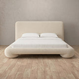 Boucle Cream — Full Height Headboard