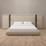 Linen Blend Linen — Extended Headboard with Integrated Lighting