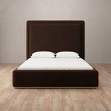 Boucle Espresso — Full Height Headboard