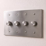 Stainless Steel::4 Gang