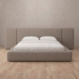 Linen Blend Taupe — Extended Headboard
