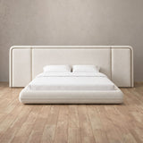 Boucle Off White — Extended Headboard