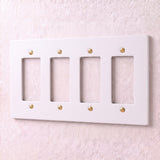 White with Brass::4 Gang