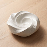 Imperial Luxe Serving Plate — sculptural white rose-relief bowl