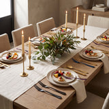 Milan Fruit Fork in a fine-dining tablescape