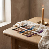The full Milan Fruit Fork finish range