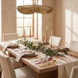 Rome Mixing Spoon Set styled in a warm dining room