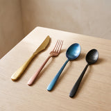 Close-up of the Vibrant Set flatware