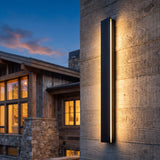 Close-up of the Outdoor Sleek Wall Light profile and mounting