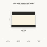 Glow Beam Outdoor Light (Solar) sizes and specifications