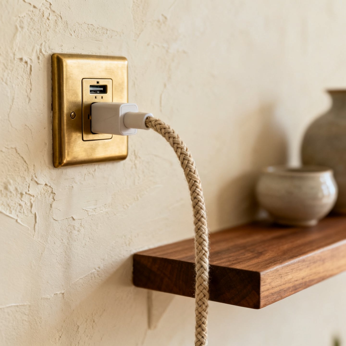 brass-outlet detail