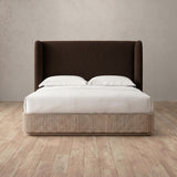 Boucle Espresso — Full Height Headboard