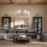 Halo Strata Two-Tier Rectangular Chandelier