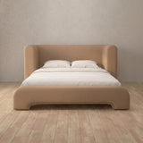Performance Leather Latte — Full Height Headboard