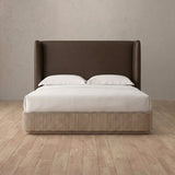 Performance Leather Espresso — Full Height Headboard