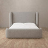 Linen Blend Pewter — Full Height Headboard