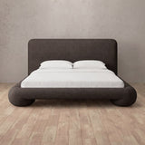 Linen Blend Truffle — Full Height Headboard