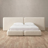 Boucle Cream — Extended Headboard