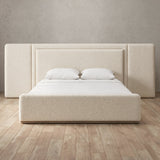 Boucle Cream — Extended Headboard