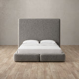 Boucle Pewter — Custom Headboard