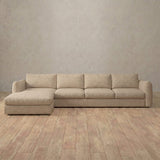 Linen Blend::4 Seater- Right Facing with Chaise Product Gallery Linen Linen Blend
