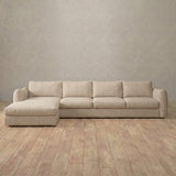 Linen Blend::4 Seater- Right Facing with Chaise Product Gallery Linen Linen Blend