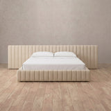 Performance Leather Linen — Extended Headboard