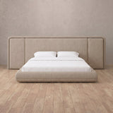 Linen Blend Latte — Extended Headboard