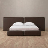 Performance Leather Espresso — Extended Headboard