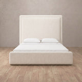 Linen Blend Off White — Full Height Headboard