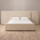 Performance Leather Linen — Extended Headboard