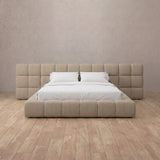 Linen Blend Latte — Extended Headboard