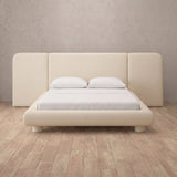 Performance Leather Cream — Extended Headboard
