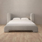 Linen Blend Pewter — Full Height Headboard