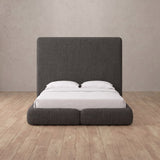 Linen Blend Smoke — Custom Headboard