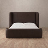 Performance Leather Espresso — Full Height Headboard