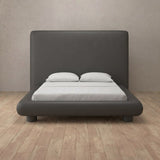 Performance Leather Smoke — Full Height Headboard