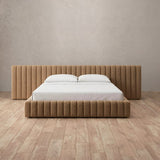 Boucle Toffee — Extended Headboard