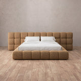 Boucle Toffee — Extended Headboard