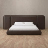 Performance Leather Espresso — Extended Headboard
