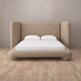 Linen Blend Latte — Extended Headboard