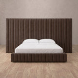 Performance Leather Espresso — Full Height Headboard