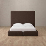 Linen Blend Espresso — Custom Headboard