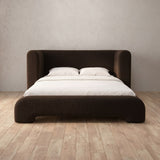 Boucle Espresso — Full Height Headboard