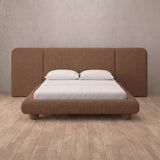 Linen Blend Cognac — Extended Headboard
