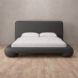 Performance Leather Smoke — Full Height Headboard