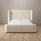 Boucle Cream — Full Height Headboard