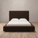 Boucle Espresso — Full Height Headboard