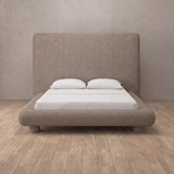 Linen Blend Taupe — Full Height Headboard