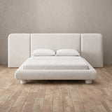 Boucle Off White — Extended Headboard
